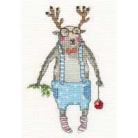 RTO counted Cross Stitch Kit "Here I am" EH373, 7x11,5 cm, DIY