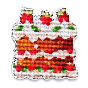 RTO stamped Cross Stitch Kit plywood board "Carrot...