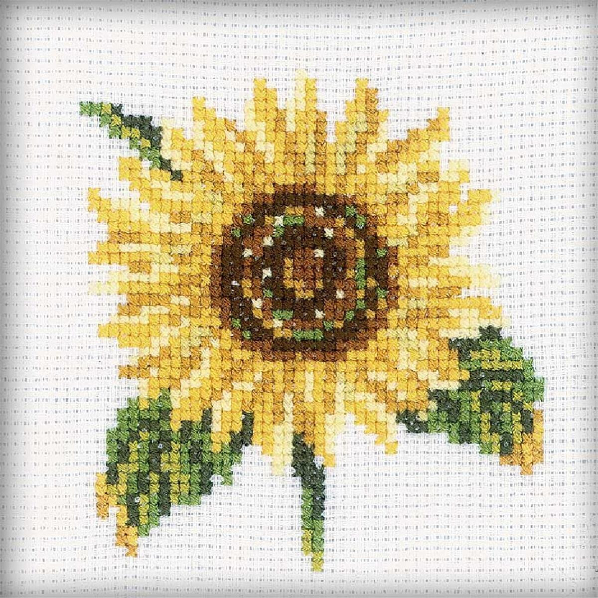 Yellow Iris DIY Chart Counted Cross Stitch Patterns Needlework for embroidery