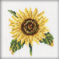 RTO Set punto croce "Sunflower" h170, motivo di conteggio, 10x10 cm