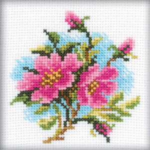 RTO counted Cross Stitch Kit &quot;Dog Rose&quot;...