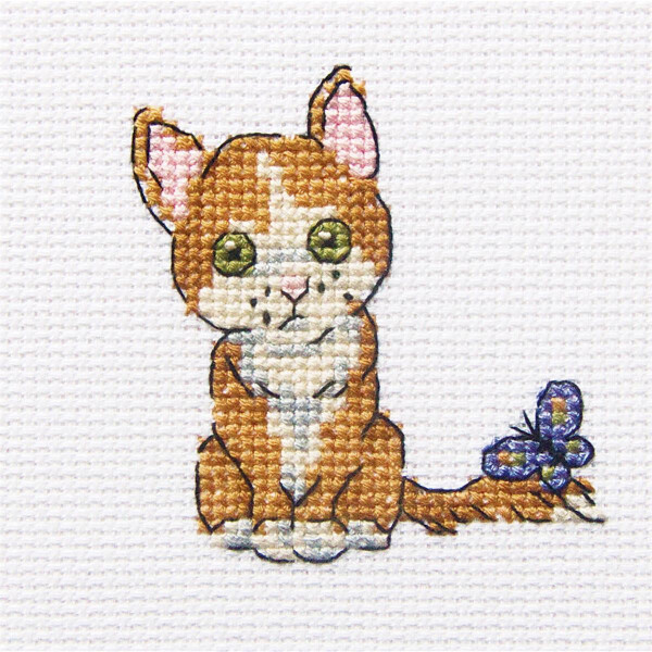 RTO counted Cross Stitch Kit "Clever Tommy" H228, 8x8 cm, DIY
