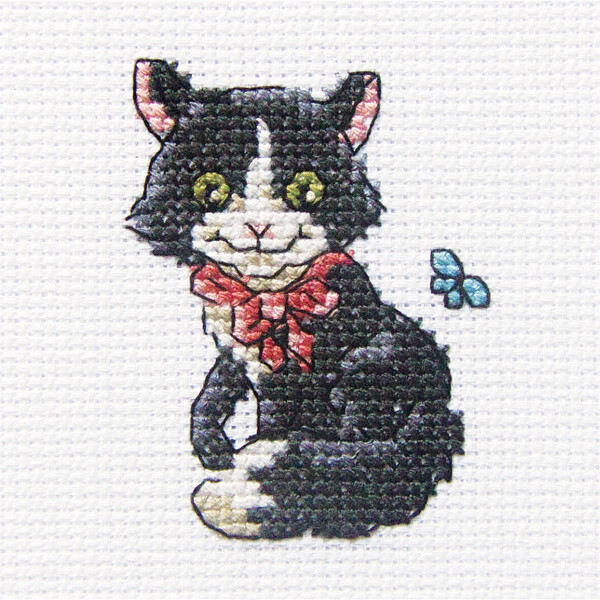 RTO counted Cross Stitch Kit "Fawning Charlie" H232, 8x8 cm, DIY