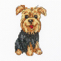 RTO counted Cross Stitch Kit "Cheerful Archie" H238, 9x9 cm, DIY
