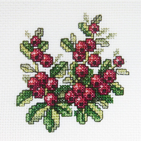 RTO counted Cross Stitch Kit "Cowberry" H249, 10x10 cm, DIY