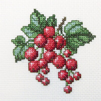 RTO Set punto croce "Ribes rosso" h252, motivo di conteggio, 10x10 cm
