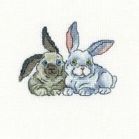 RTO counted Cross Stitch Kit "Brer rabbits" H263, 11x9 cm, DIY