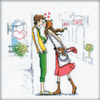 RTO counted Cross Stitch Kit "Couple in the city" M163, 20x20 cm, DIY