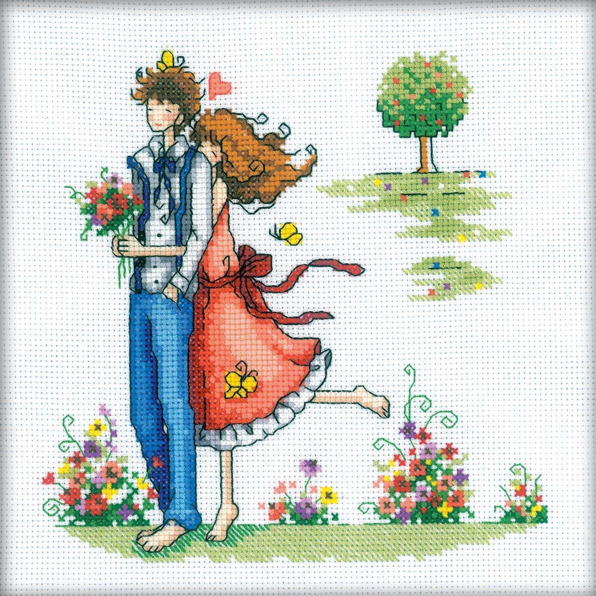 RTO counted Cross Stitch Kit "Couple in nature"...