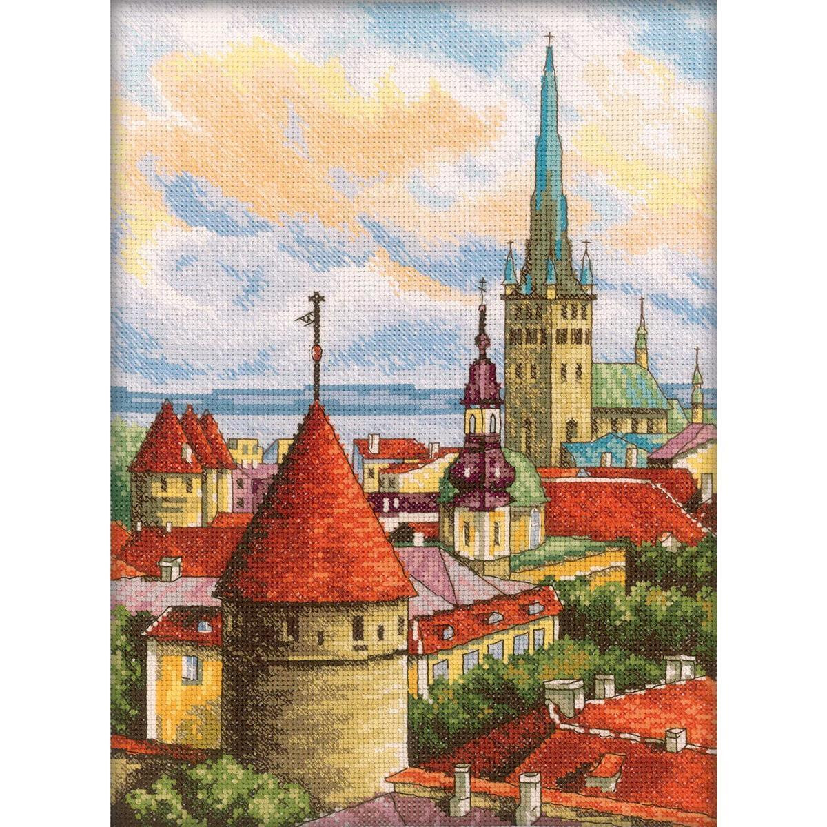 RTO counted Cross Stitch Kit "Towers Of Old...