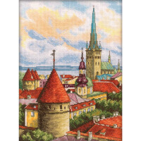 RTO counted Cross Stitch Kit "Towers Of Old Town" M200, 22x30 cm, DIY