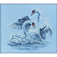 RTO counted Cross Stitch Kit "Swan fidelity" M210, 40x35 cm, DIY