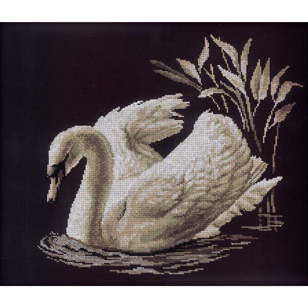rto kruissteek set "Swan" m211, telpatroon, 40x35 cm