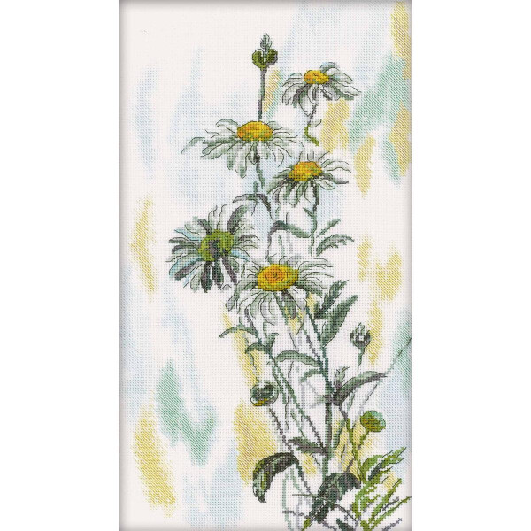 rto kruissteek set "Delicate daisies" m261, telpatroon, 20x36 cm
