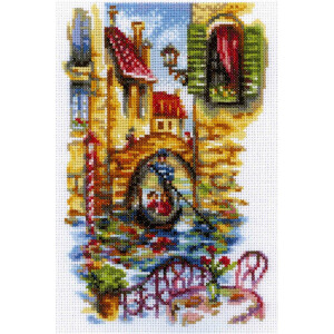 RTO counted Cross Stitch Kit "Picturesque canals of...