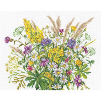 RTO counted Cross Stitch Kit "Wild flowers" M301, 40x32 cm, DIY