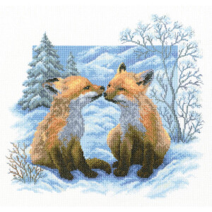 RTO counted Cross Stitch Kit "Fox cubsr" M322,...