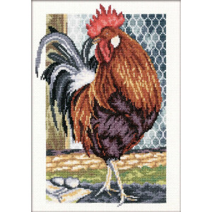 RTO counted Cross Stitch Kit "Rooster on the...