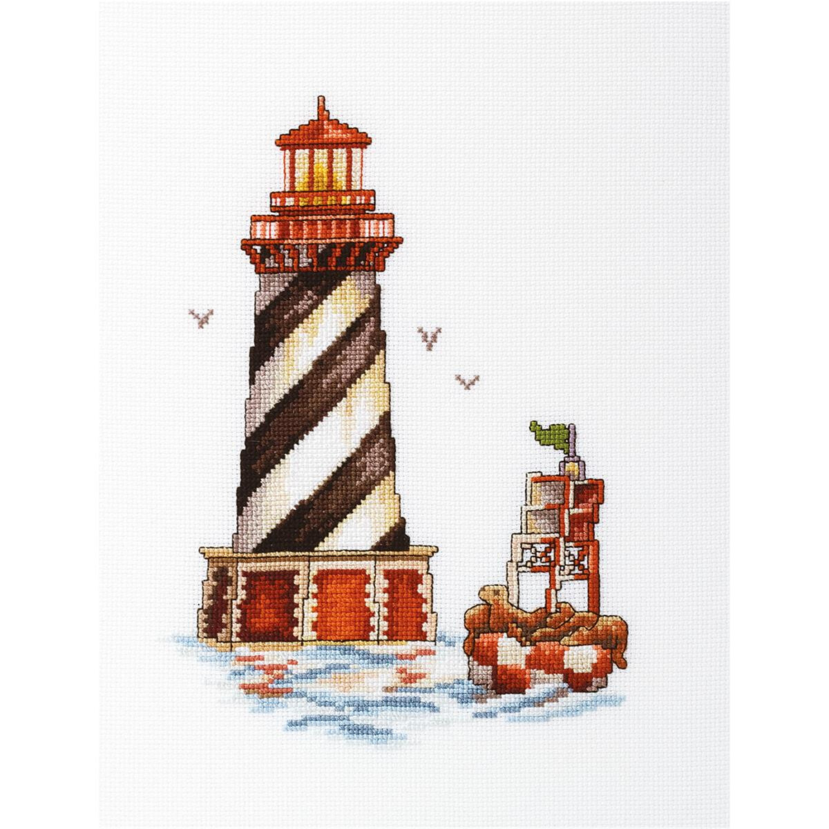RTO counted Cross Stitch Kit "Lighthouse Seal...