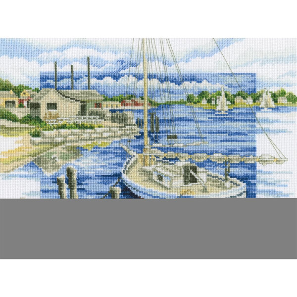RTO counted Cross Stitch Kit "By the pier" M397, 28x21 cm, DIY
