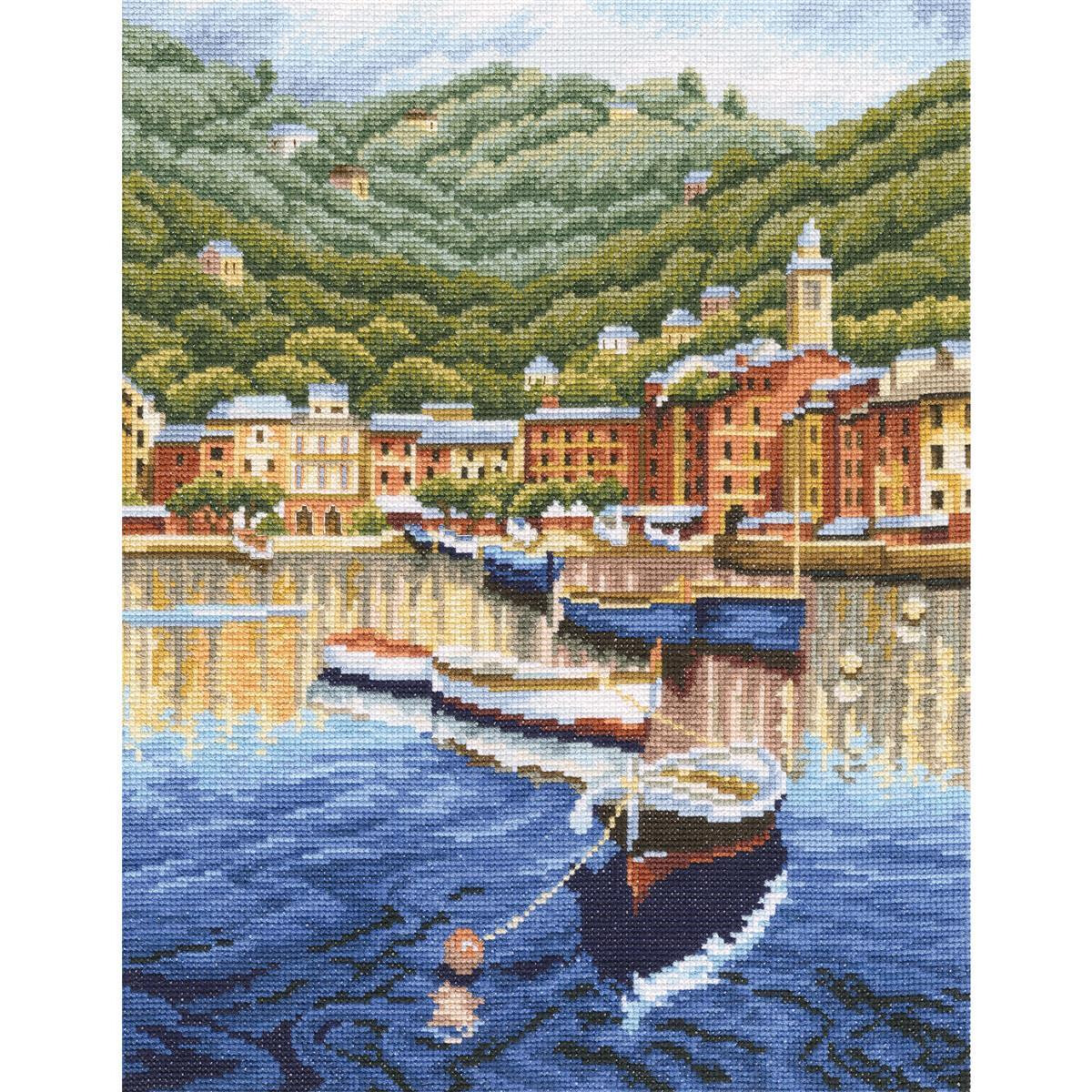 RTO counted Cross Stitch Kit "Harbor before...