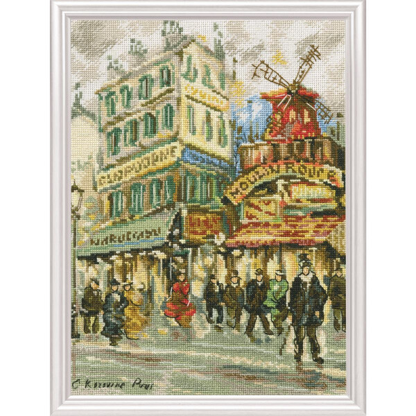RTO counted Cross Stitch Kit "Moulin Rouge" M461, 21x28 cm, DIY