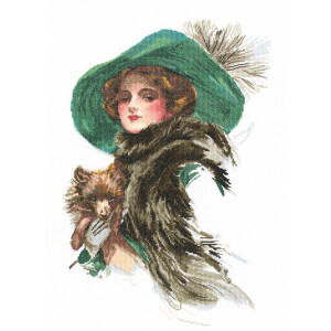 RTO counted Cross Stitch Kit "Lady with dog"...