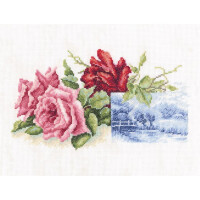 rto kruissteek set "Rose Miniature" m518, telpatroon, 27x17 cm