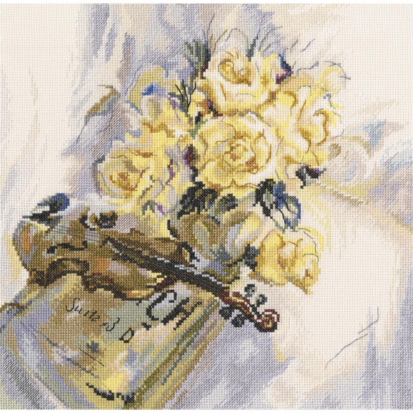 RTO counted Cross Stitch Kit "Suite for violin" M548, 30x29,5 cm, DIY