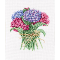 RTO counted Cross Stitch Kit "Hydrangea bouquet" M564, 20x21,5 cm, DIY