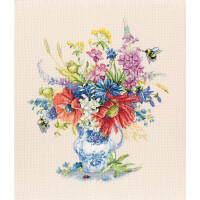 RTO counted Cross Stitch Kit "Summer in a bunch" M627, 34,5x37,5 cm, DIY