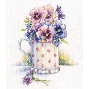 RTO counted Cross Stitch Kit "First violets"...