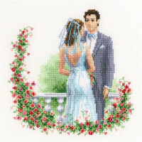 RTO counted Cross Stitch Kit "Wedding" M634, 15,5x15,5 cm, DIY