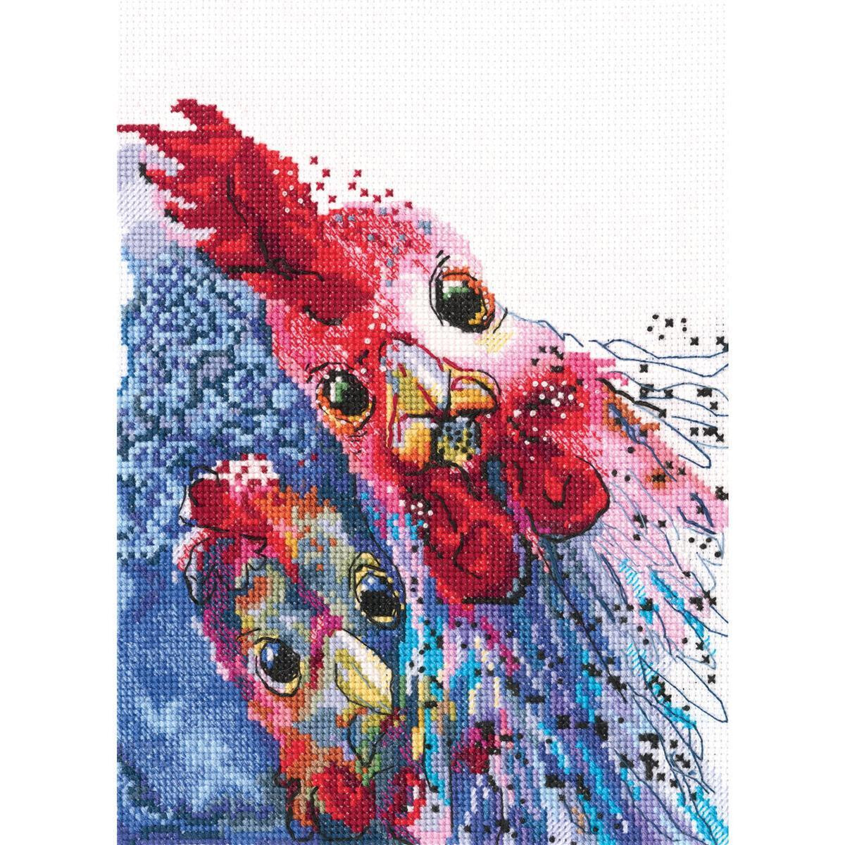 RTO counted Cross Stitch Kit "Roasted chicken with...