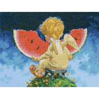 RTO counted Cross Stitch Kit "On the edge of the Earth" M673, 25x19,5 cm, DIY