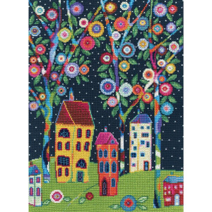 RTO counted Cross Stitch Kit "Bloomy trees"...
