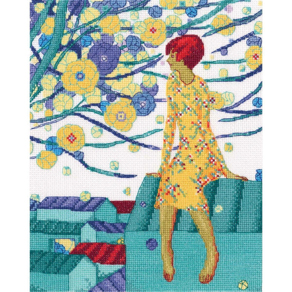 RTO counted Cross Stitch Kit "Talking to the sky" M712, 19x23,5 cm, DIY