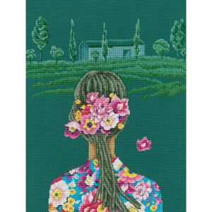 RTO counted Cross Stitch Kit "Floral contour"...