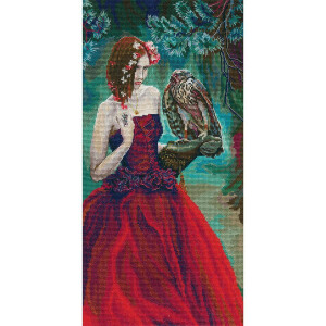 RTO counted Cross Stitch Kit "Girl with hawk"...