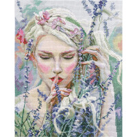 RTO counted Cross Stitch Kit "Listening to the silence" M726, 25,5x32 cm, DIY