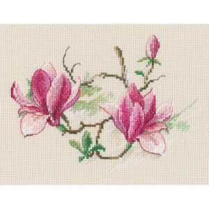 RTO Set punto croce "Fiori di magnolia" m730,...