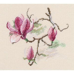 RTO Set punto croce "Fiori di magnolia" m731,...