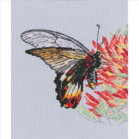 RTO counted Cross Stitch Kit "Nectar for butterfly" M755, 13.5x13 cm, DIY