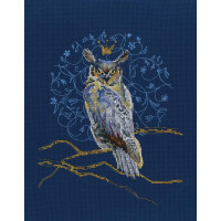 RTO Set punto croce "King Eagle Owl" m785, motivo di conteggio, 18,5x23 cm