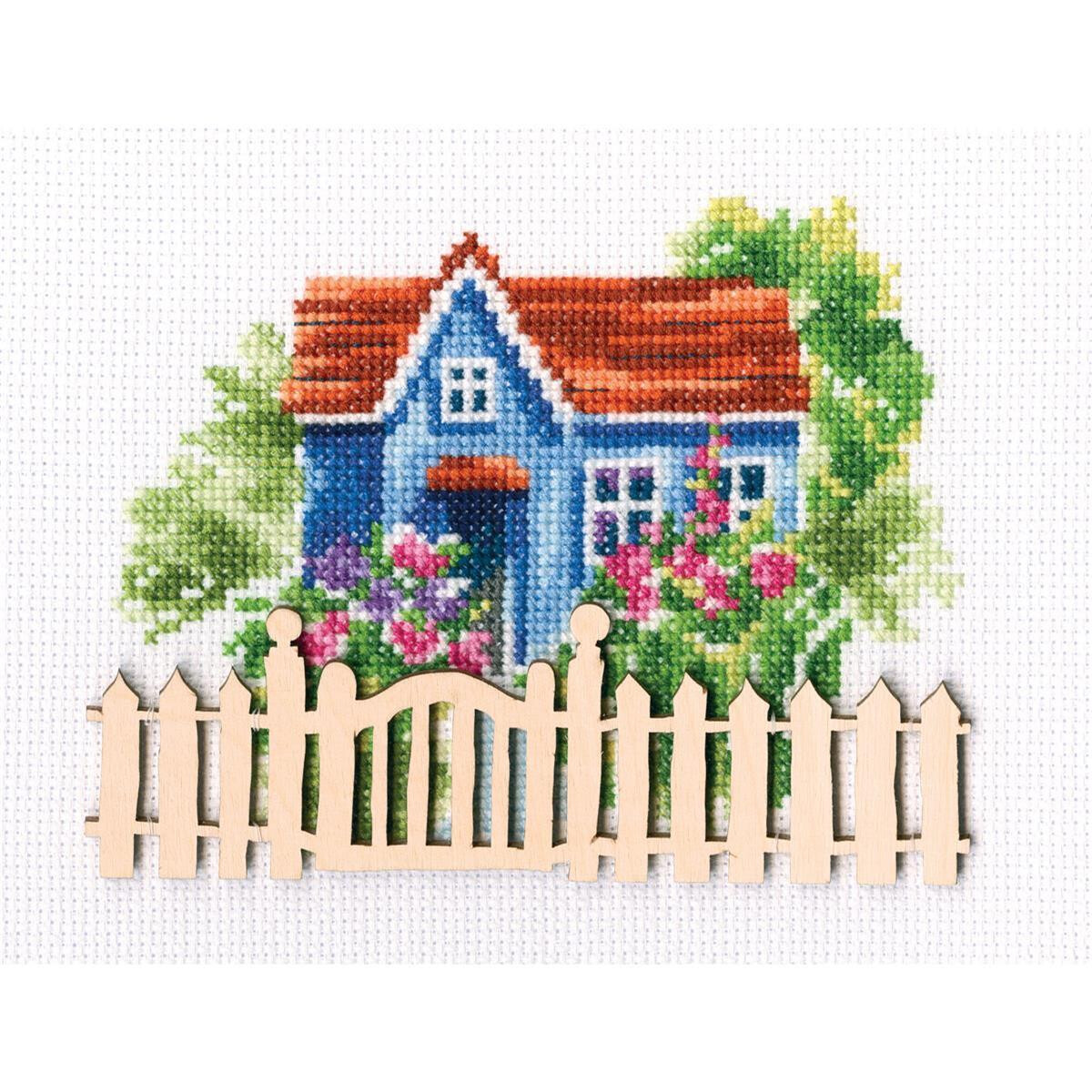 RTO counted Cross Stitch Kit with plywood form "My...