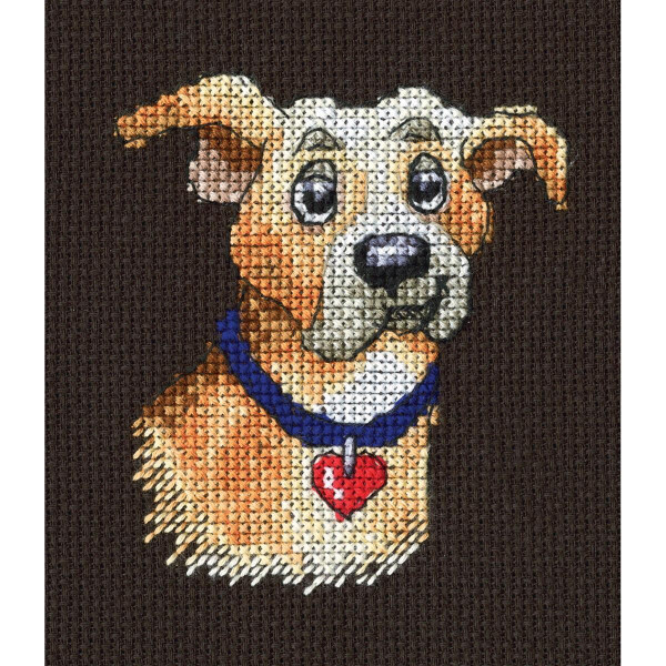 RTO counted Cross Stitch Kit with plywood form "Dreamer" MBE9017, 7,5x8,5 cm, DIY