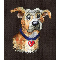 RTO counted Cross Stitch Kit with plywood form "Dreamer" MBE9017, 7,5x8,5 cm, DIY
