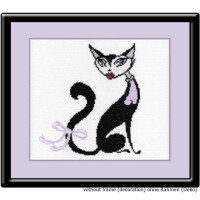 Oven counted cross stitch kit "Glamour III", 25x25cm, DIY