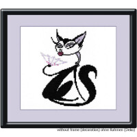 Oven counted cross stitch kit "Glamour V", 25x25cm, DIY