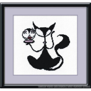 Набор для вышивания крестом "Гламурная кошка...
